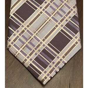Johnson Brothers Purple 100% Polyester Men’s Neck Tie Made In China